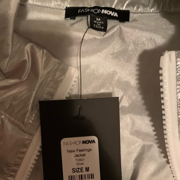 FASHION NOVA grey reflecting jacket - Picture 4 of 6